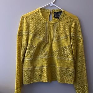 Anthropologie James Coviello Burnham Lace Top